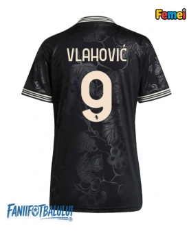 Juventus Dusan Vlahovic #9 Tricou Fotbal Replică 2025-26 Femei Treilea